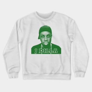 j dilla // green solid style Crewneck Sweatshirt